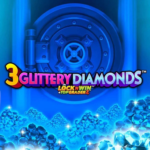 3 Glittery Diamonds slot visual from PearFiction Studios available on trips-casino.eu.com