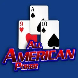 All American Poker slot logo by RTG (Reel Time Gaming) at Trips Casino
