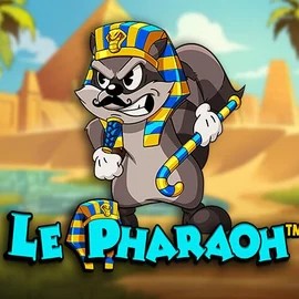 Le Pharaoh online game logo by Hacksaw Gaming on trips-casino.eu.com